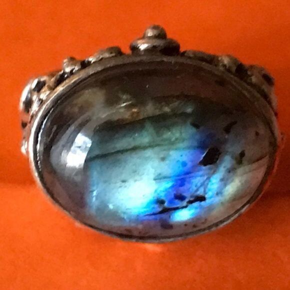 925 silver Natural stone‎ ring​​ - Picture 1 of 8